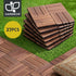 Gardeon 27PCS Wood Deck Tiles 30x30cm Interlocking Floor Tiles Pine Brown-Home & Garden > DIY > Flooring-PEROZ Accessories