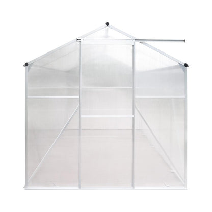 Livsip Greenhouse Aluminium Green House Shed Polycarbonate Walk in 1.9x1.9M-Greenhouse-PEROZ Accessories