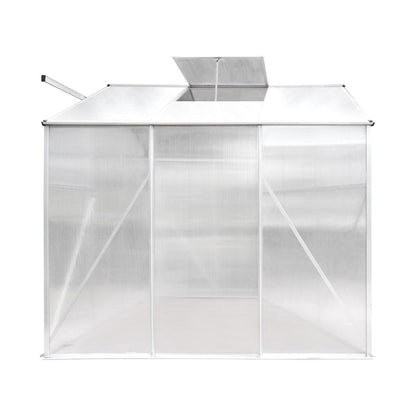 Livsip Greenhouse Aluminium Green House Shed Polycarbonate Walk in 1.9x1.9M-Greenhouse-PEROZ Accessories