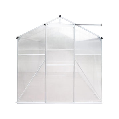 Livsip Greenhouse Aluminium Green House Shed Polycarbonate Walk in 2.52x1.9M-Greenhouse-PEROZ Accessories