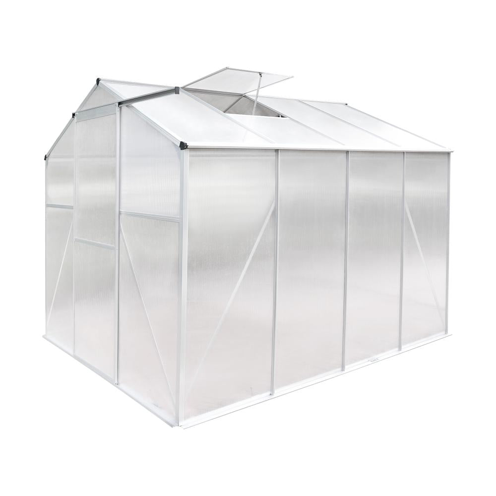 Livsip Greenhouse Aluminium Green House Shed Polycarbonate Walk in 2.52x1.9M-Greenhouse-PEROZ Accessories