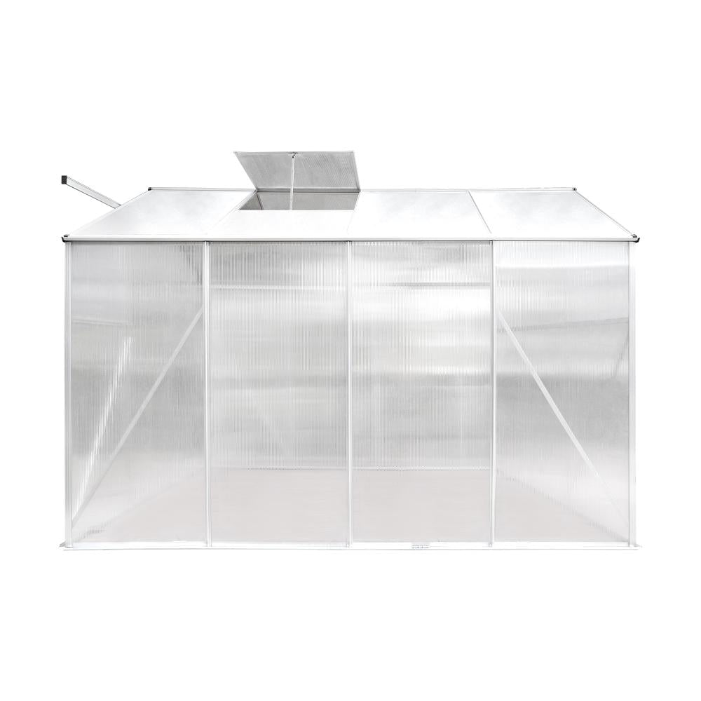 Livsip Greenhouse Aluminium Green House Shed Polycarbonate Walk in 2.52x1.9M-Greenhouse-PEROZ Accessories