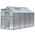 Green Fingers Greenhouse 2.52x1.9x1.83M Aluminium Polycarbonate Green House Garden Shed-Home & Garden > Green Houses-PEROZ Accessories