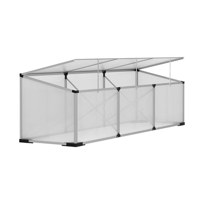 Green Fingers Greenhouse 180x50x50CM Cold Frame Plant Grow Aluminium Polycarbonate Green House-Home &amp; Garden &gt; Green Houses-PEROZ Accessories