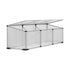 Green Fingers Greenhouse 180x50x50CM Cold Frame Plant Grow Aluminium Polycarbonate Green House-Home & Garden > Green Houses-PEROZ Accessories