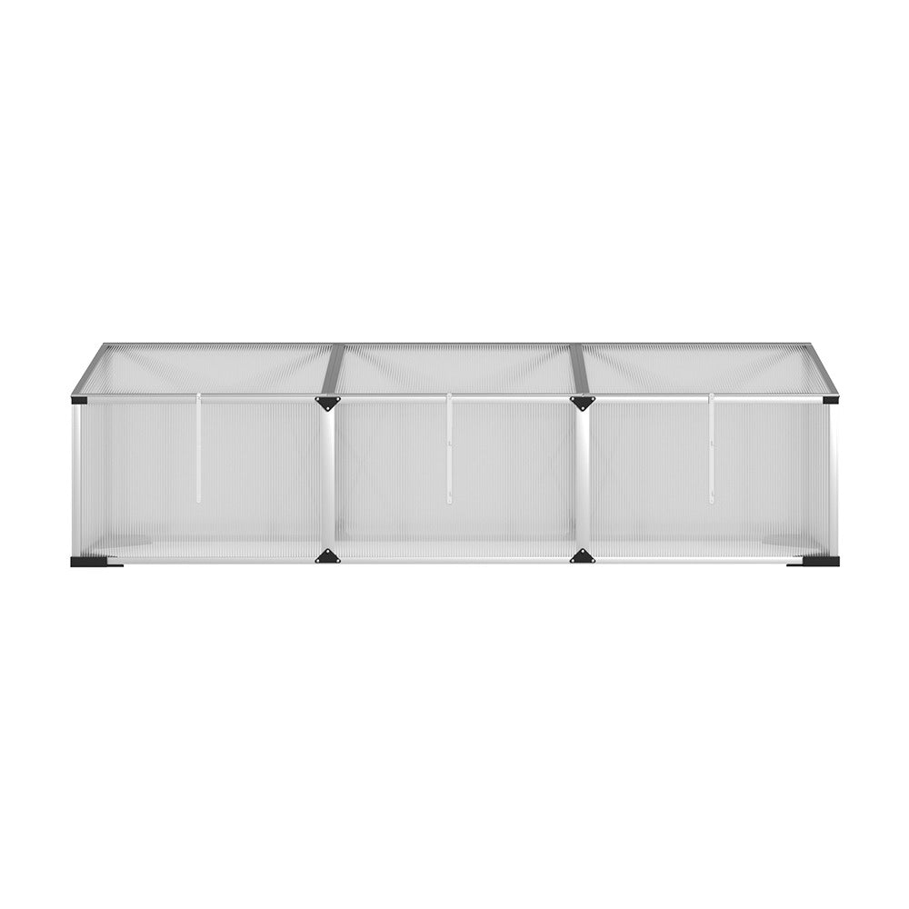 Green Fingers Greenhouse 180x50x50CM Cold Frame Plant Grow Aluminium Polycarbonate Green House-Home &amp; Garden &gt; Green Houses-PEROZ Accessories