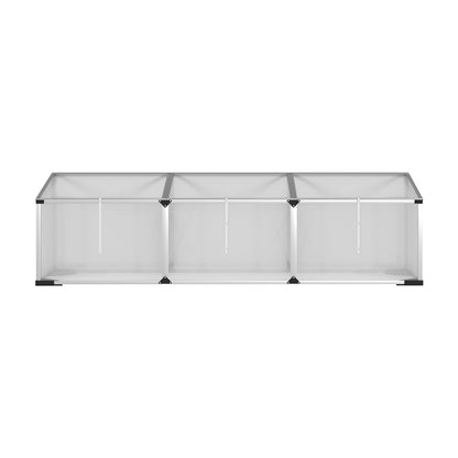 Green Fingers Greenhouse 180x50x50CM Cold Frame Plant Grow Aluminium Polycarbonate Green House-Home &amp; Garden &gt; Green Houses-PEROZ Accessories
