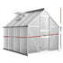 Green Fingers Greenhouse 2.42x1.9x1.95M Aluminium Polycarbonate Green House Garden Shed-Home & Garden > Green Houses-PEROZ Accessories