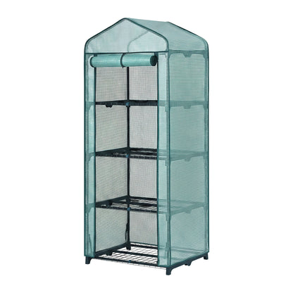 Green Fingers Greenhouse 4 Tiers Mini Green House Garden Bed 1.6x0.7x0.5M-Home &amp; Garden > Greenhouses > Greenhouses &amp; Accessories-PEROZ Accessories
