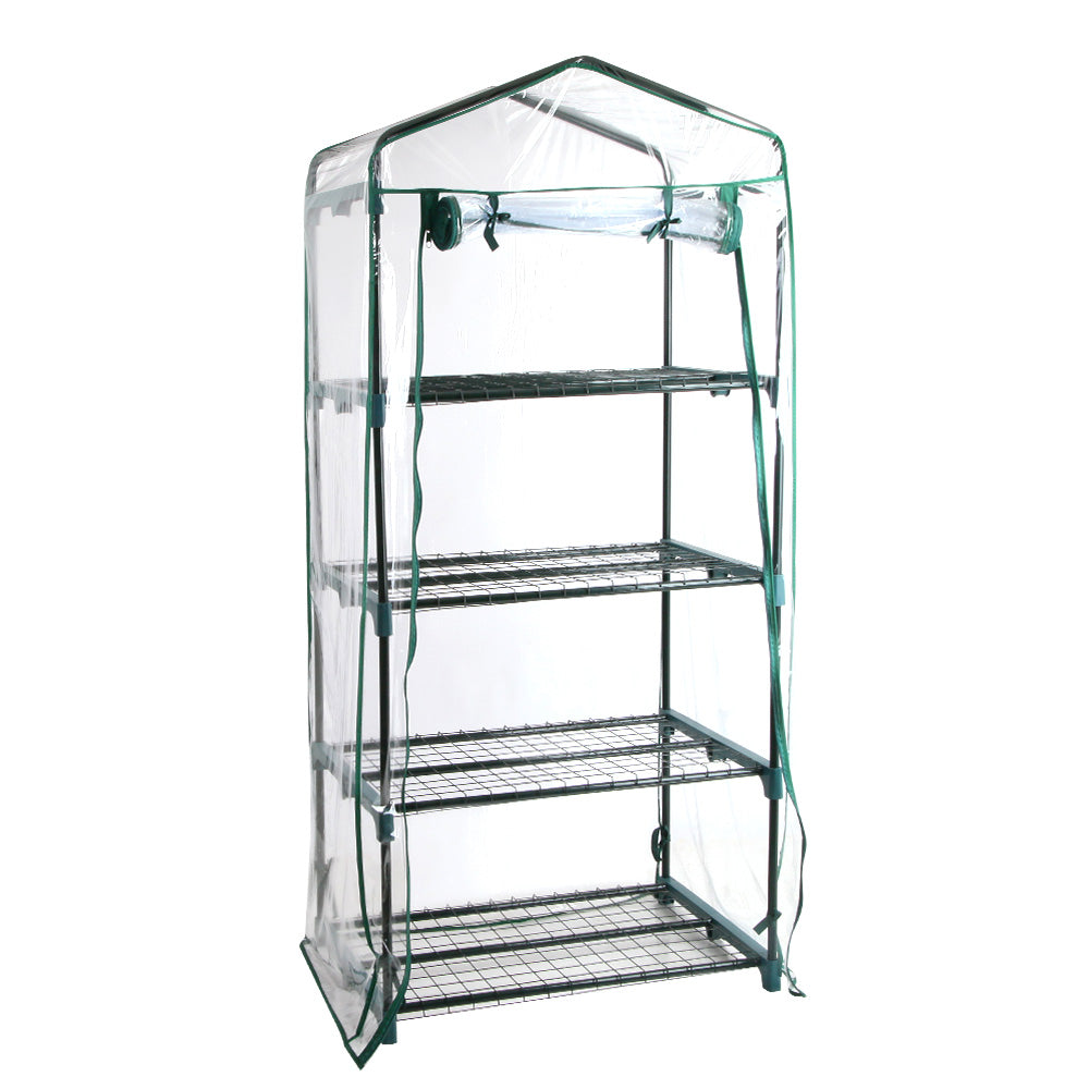 Green Fingers Greenhouse 4 Tiers Mini Green House Garden Bed Planter Box 1.6x0.7x0.5M-Home &amp; Garden &gt; Green Houses-PEROZ Accessories