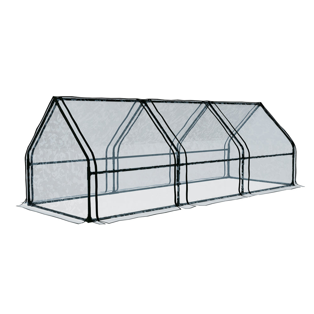 Greenfingers Greenhouse 2.7x0.9x0.9M Mini Green House Raised Garden Bed Planter Box-Home &amp; Garden &gt; Green Houses-PEROZ Accessories