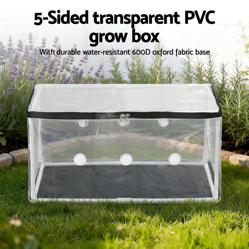 Green Fingers Mini Greenhouse 50x25x25cm PVC Cover for Mushrooms Succulents-Home &amp; Garden &gt; Greenhouses &gt; Greenhouses &amp; Accessories-PEROZ Accessories