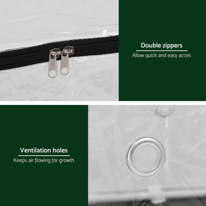 Green Fingers Mini Greenhouse 50x25x25cm PVC Cover for Mushrooms Succulents-Home &amp; Garden &gt; Greenhouses &gt; Greenhouses &amp; Accessories-PEROZ Accessories