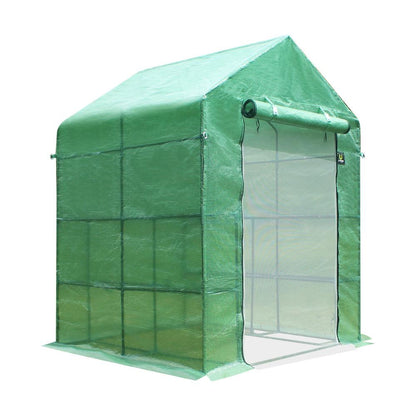 Livsip Greenhouse Walk in Tunnel Green House Garden Shed Storage Plant 1.4X1.4M-Greenhouse-PEROZ Accessories