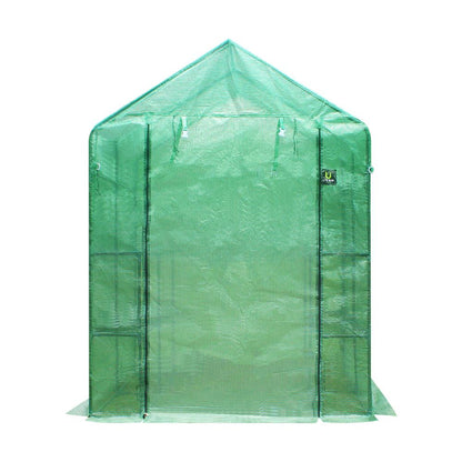 Livsip Greenhouse Walk in Tunnel Green House Garden Shed Storage Plant 1.4X1.4M-Greenhouse-PEROZ Accessories