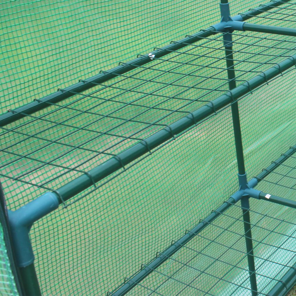 Livsip Greenhouse Walk in Tunnel Green House Garden Shed Storage Plant 1.4X1.4M-Greenhouse-PEROZ Accessories