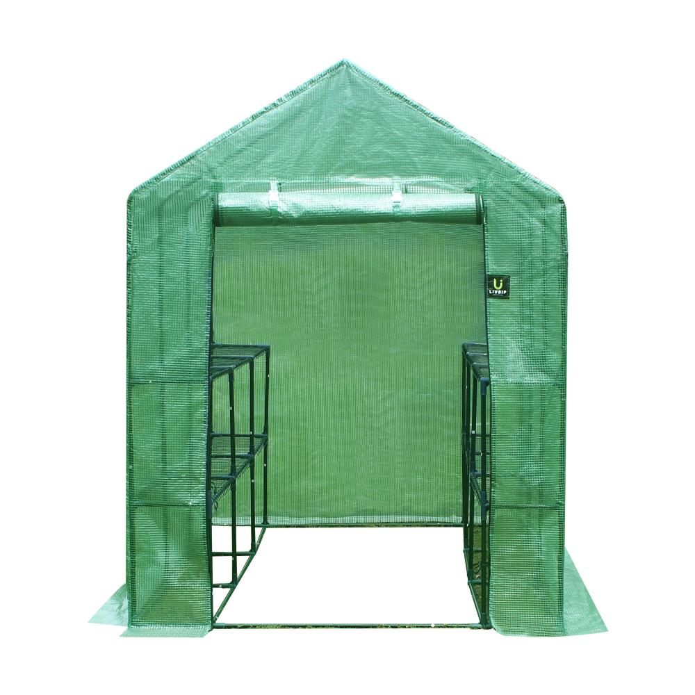 Livsip Greenhouse Walk in Tunnel Green House Garden Shed Storage Plant 2.1X1.4M-Greenhouse-PEROZ Accessories