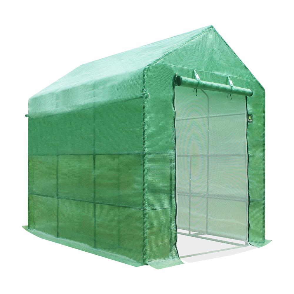 Livsip Greenhouse Walk in Tunnel Green House Garden Shed Storage Plant 2.1X1.4M-Greenhouse-PEROZ Accessories