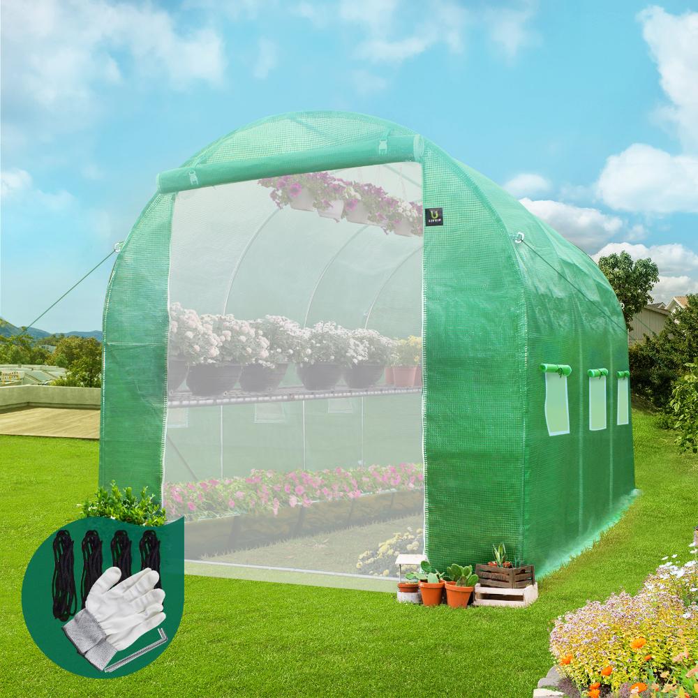 Livsip Greenhouse 3x2x2m Walk in Green House Plant Tunnel-Greenhouses-PEROZ Accessories