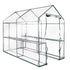 Green Fingers Greenhouse 1.2x1.9x1.9M Walk in Green House Tunnel Clear Garden Shed 4 Shelves-Home & Garden > Green Houses-PEROZ Accessories