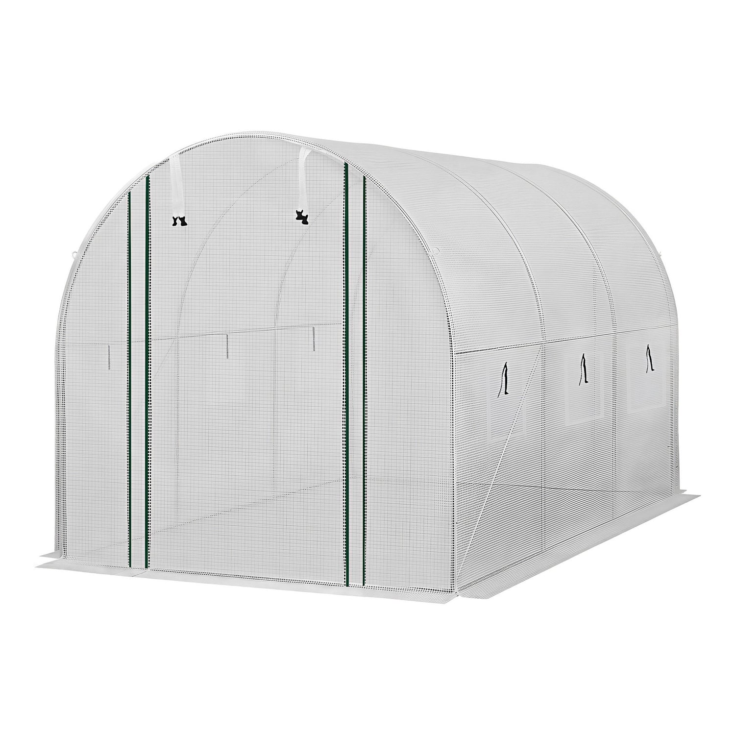 Green Fingers Greenhouse 3x2x2M Walk in Green House White-Home &amp; Garden > Greenhouses > Greenhouses &amp; Accessories-PEROZ Accessories
