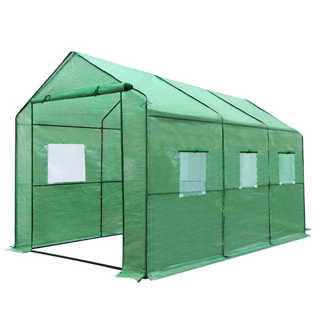 Green Fingers Greenhouse 3.5x2x2M Walk in Green House Tunnel Plant Garden Shed-Home &amp; Garden &gt; Green Houses-PEROZ Accessories
