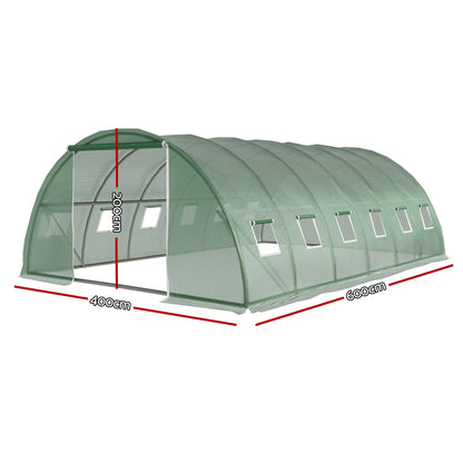 Green Fingers Greenhouse 6x4x2M Walk in Green House Tunnel Plant Garden Shed Dome-Home &amp; Garden &gt; Green Houses-PEROZ Accessories
