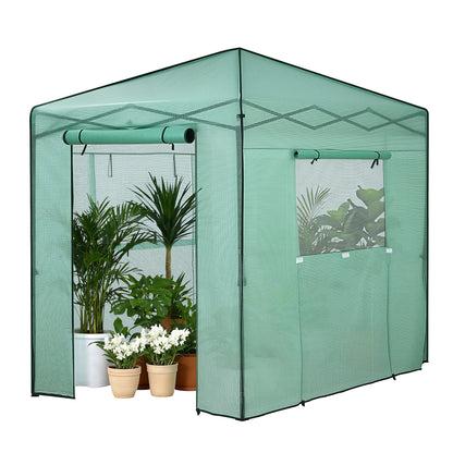 Green Fingers Greenhouse 180x240x240cm Steel Frame PE Cover Outdoor Shelter-Home &amp; Garden > Greenhouses > Greenhouses &amp; Accessories-PEROZ Accessories