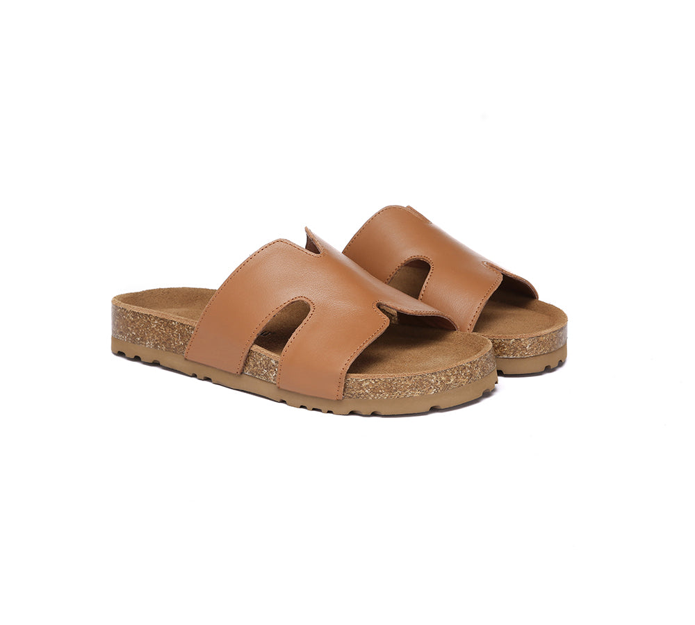 EVERAU® Women Slides Leather Flat Heidy-PEROZ Accessories