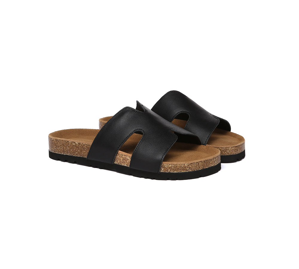 EVERAU® Women Slides Leather Flat Heidy-PEROZ Accessories
