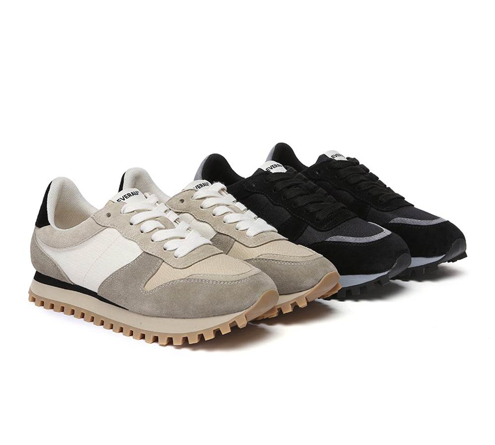 EVERAU® Leather Chunky Sneakers Etta-PEROZ Accessories