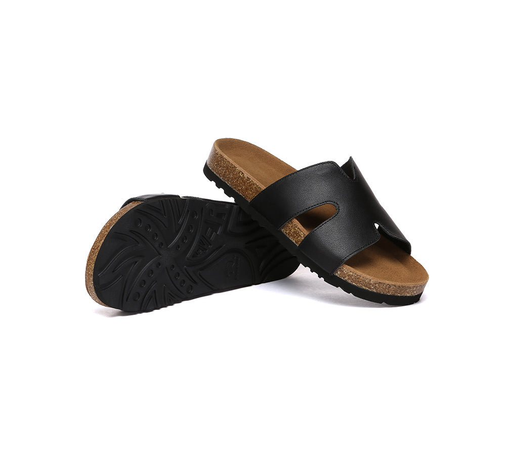 EVERAU® Women Slides Leather Flat Heidy-PEROZ Accessories
