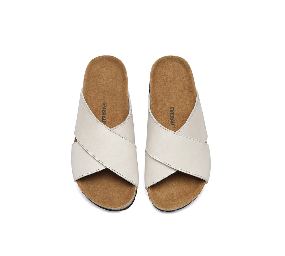 EVERAU® Women Slides Leather Crossover Summer Croia-PEROZ Accessories