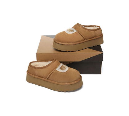 AUSTRALIAN SHEPHERD® UGG Slippers Sheepskin Wool Ankle Platform Carmella-PEROZ Accessories