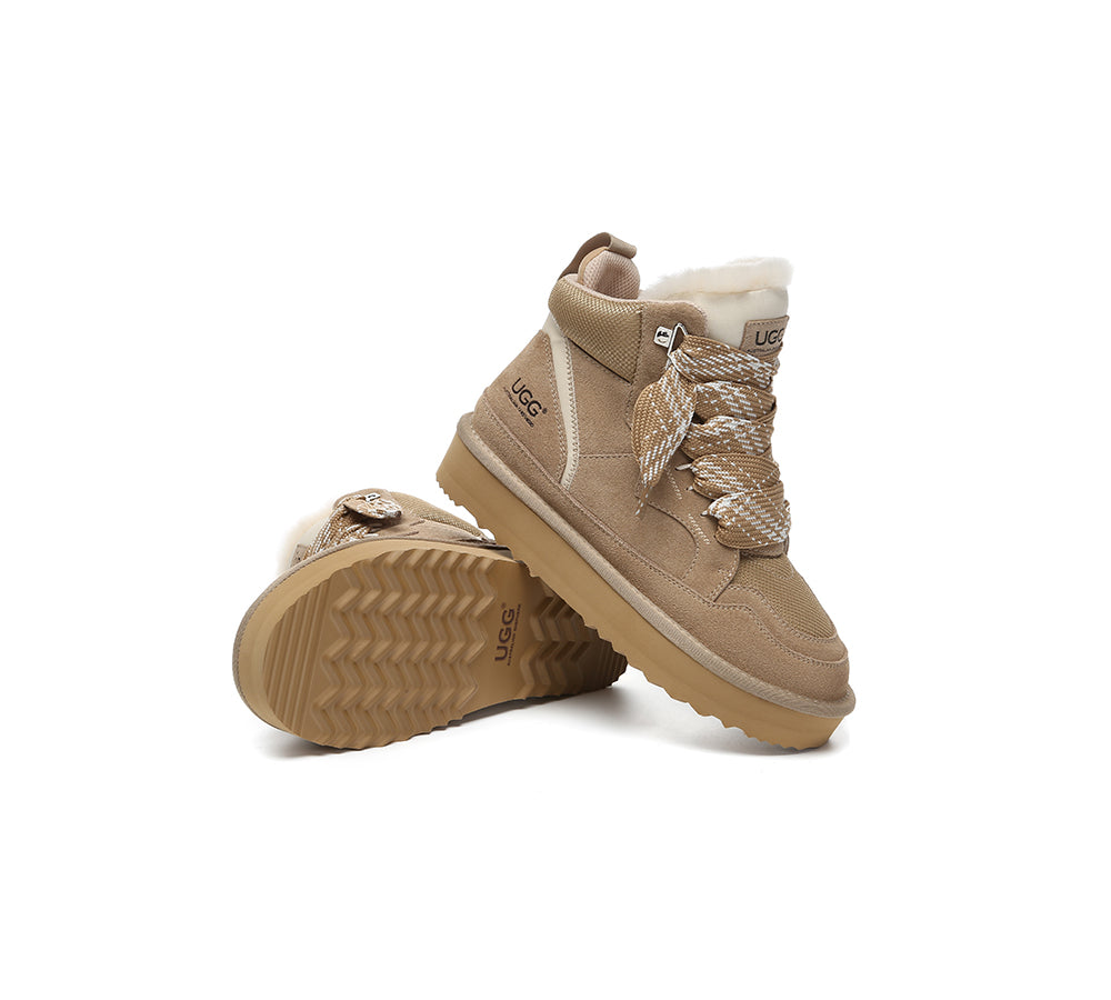 AUSTRALIAN SHEPHERD® UGG Boots Women Lace Up Ankle Platform Samir-PEROZ Accessories
