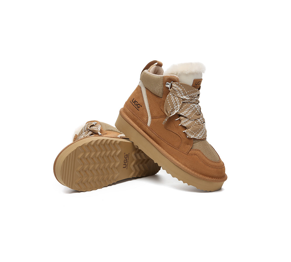 AUSTRALIAN SHEPHERD® UGG Boots Women Lace Up Ankle Platform Samir-PEROZ Accessories