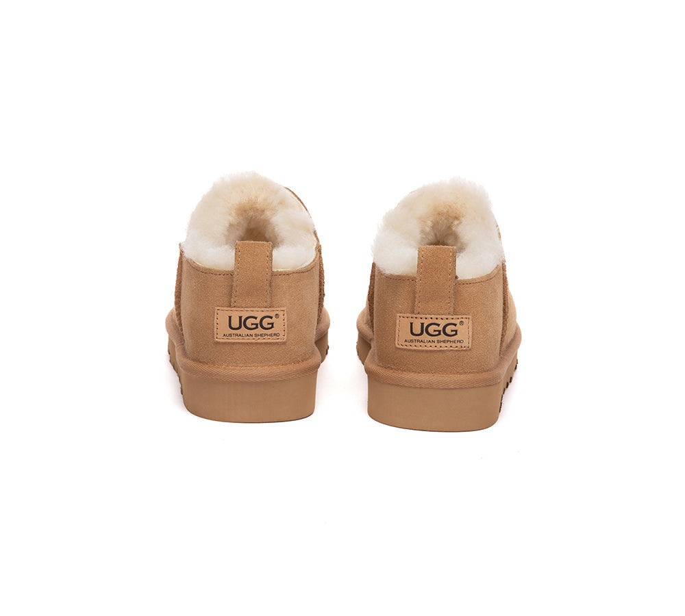 AUSTRALIAN SHEPHERD  UGG Boots Sheepskin Wool Low Cut Ankle Lune