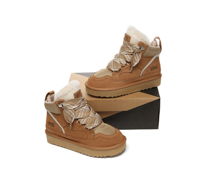 AUSTRALIAN SHEPHERD® UGG Boots Women Lace Up Ankle Platform Samir-PEROZ Accessories