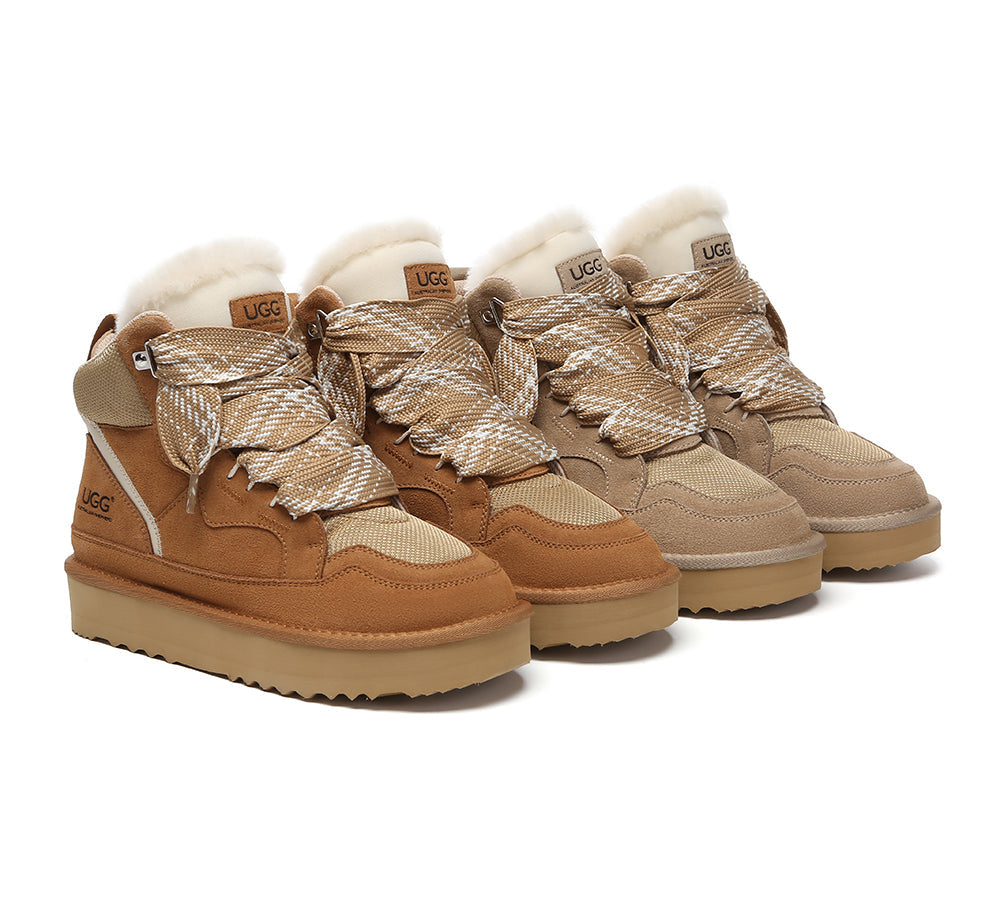 AUSTRALIAN SHEPHERD® UGG Boots Women Lace Up Ankle Platform Samir-PEROZ Accessories