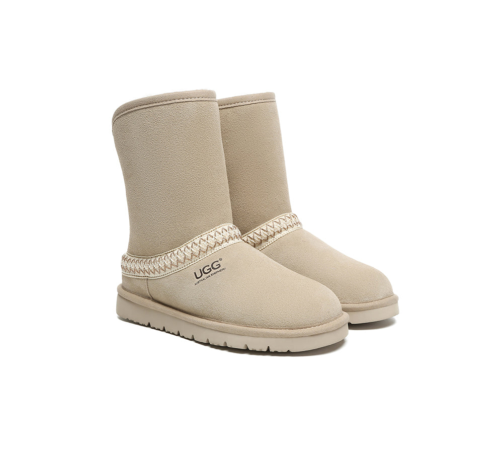 AUSTRALIAN SHEPHERD® UGG Boots Sheepskin Wool Knitted Isleen-PEROZ Accessories