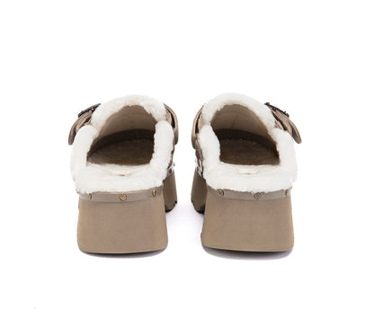 EVERAU® UGG Slippers Platform Merova Stud EVERAU