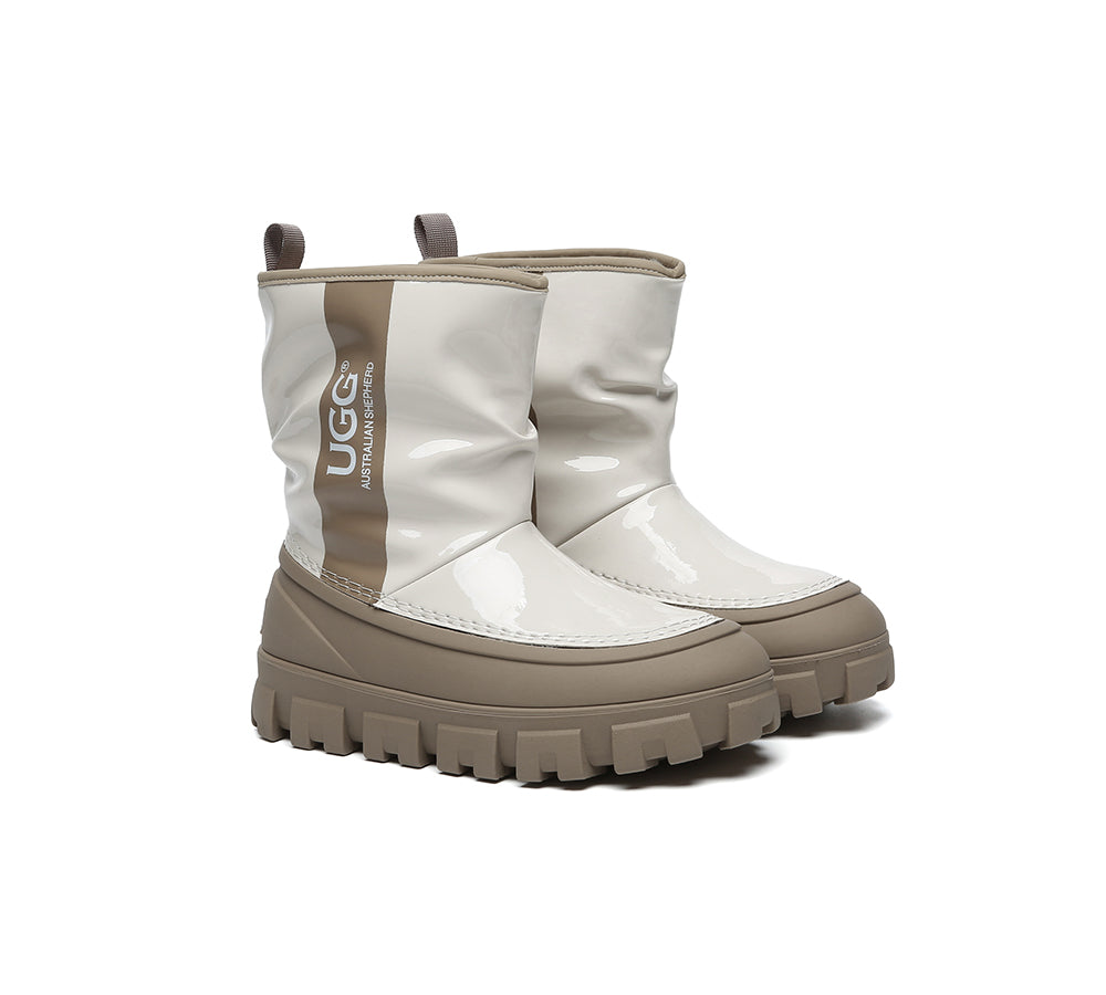 AUSTRALIAN SHEPHERD® UGG Boots Women Sheepskin Wool Waterproof Chunky Wren-PEROZ Accessories