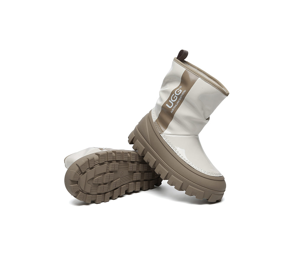 AUSTRALIAN SHEPHERD® UGG Boots Women Sheepskin Wool Waterproof Chunky Wren-PEROZ Accessories