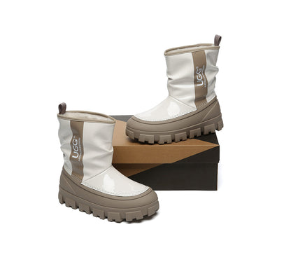 AUSTRALIAN SHEPHERD® UGG Boots Women Sheepskin Wool Waterproof Chunky Wren-PEROZ Accessories