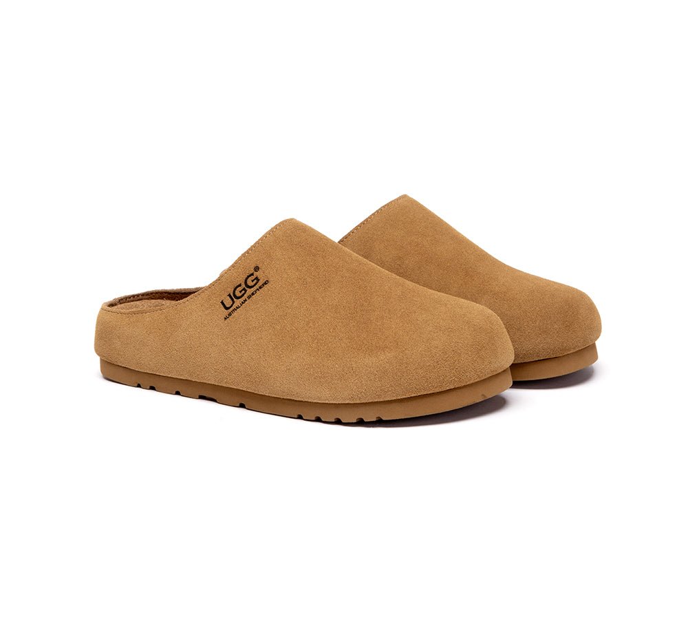 AUSTRALIAN SHEPHERD  Unisex Suede Slip On Casual Mules Marven