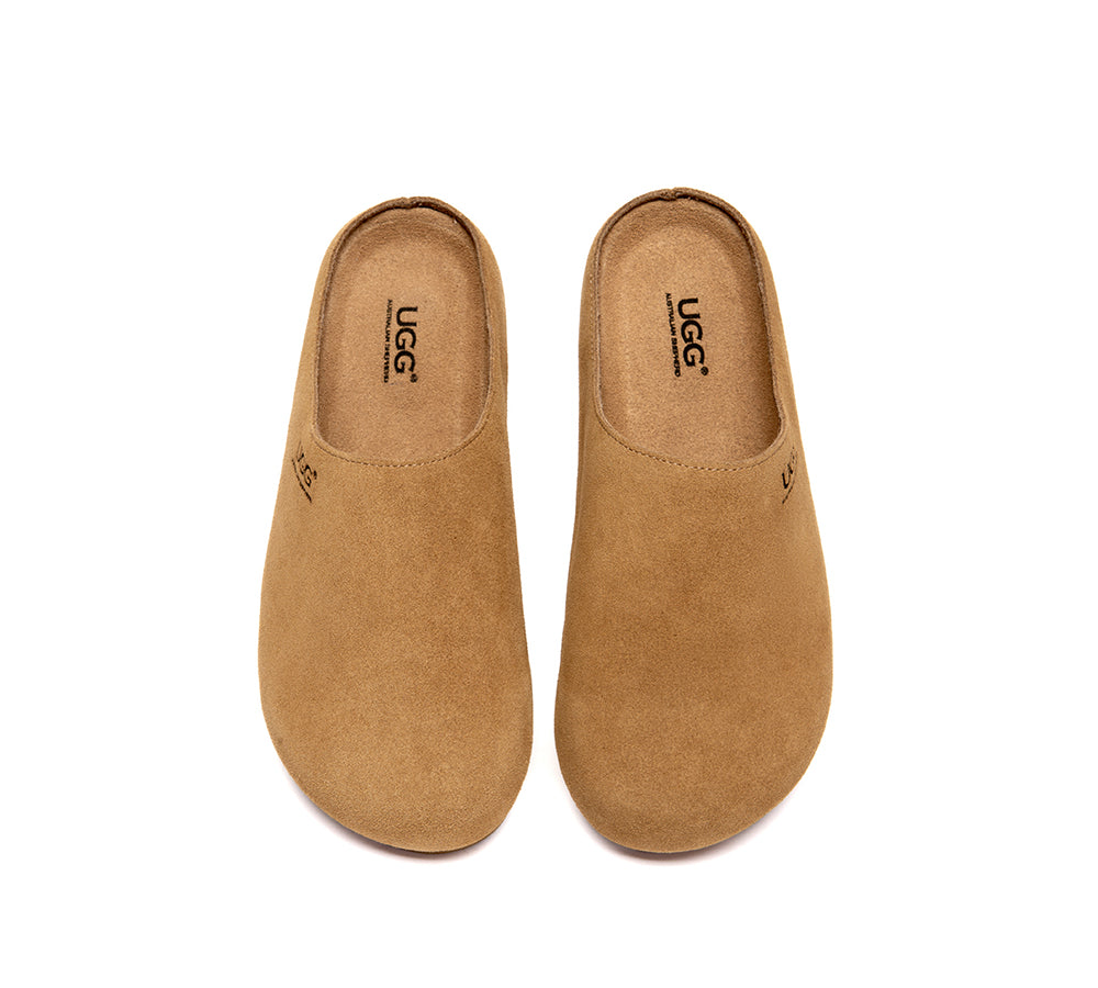 AUSTRALIAN SHEPHERD  Unisex Suede Slip On Casual Mules Marven