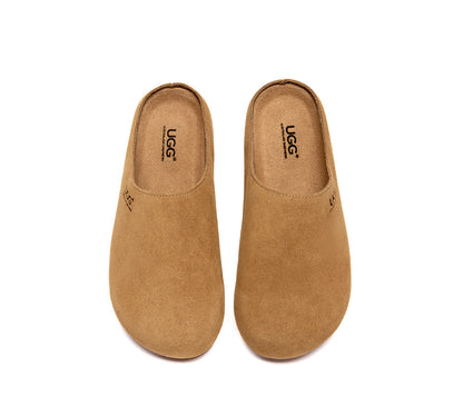 AUSTRALIAN SHEPHERD  Unisex Suede Slip On Casual Mules Marven