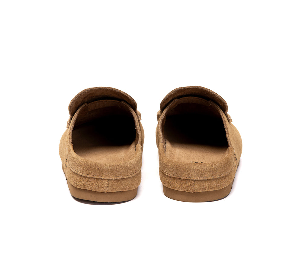 AUSTRALIAN SHEPHERD  Unisex Suede Slip On Casual Mules Casten