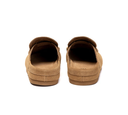 AUSTRALIAN SHEPHERD  Unisex Suede Slip On Casual Mules Casten