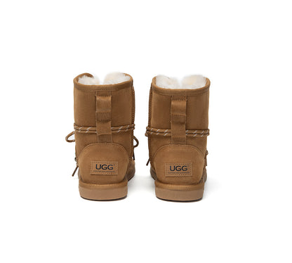 AUSTRALIAN SHEPHERD® 2-Way Style UGG Boots Women Sheepskin Wool Adjustable Strap Carlos-PEROZ Accessories